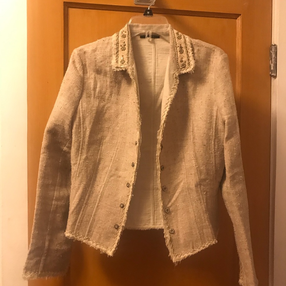 Cream tweed jacket